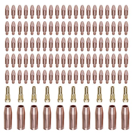 Amico Electric MIG Consumables, 0.040-Tip, Nozzle, Diffuser, Use For MTS-165/185/205, MIG-160/180/200, MIG-140GS. MIG040-120